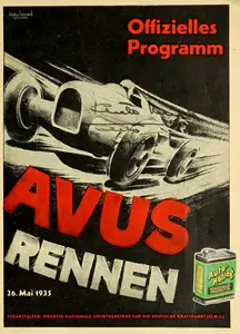 1935-05-26 | AVUS | AVUS-Rennplakate | avus event artwork | avus programme cover | avus poster | carsten riede