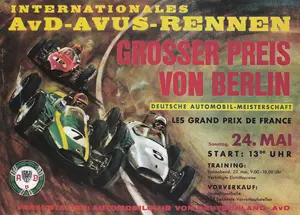 1964-05-24 | AVUS | AVUS-Rennplakate | avus event artwork | avus programme cover | avus poster | carsten riede