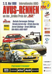 1998-05-03 | AVUS | AVUS-Rennplakate | avus event artwork | avus programme cover | avus poster | carsten riede