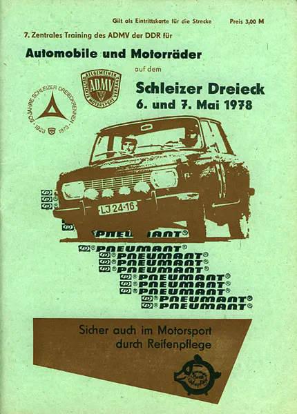 1978-05-07 | Schleiz | DDR-Rennplakate | gdr event artwork | gdr programme cover | gdr poster | carsten riede