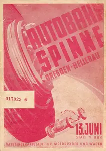 1954-06-13 | Dresden | DDR-Rennplakate | gdr event artwork | gdr programme cover | gdr poster | carsten riede