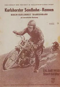 1955-07-24 | Karlshorst | DDR-Rennplakate | gdr event artwork | gdr programme cover | gdr poster | carsten riede