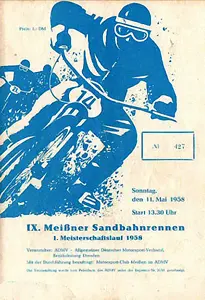 1958-05-11 | Meissen | DDR-Rennplakate | gdr event artwork | gdr programme cover | gdr poster | carsten riede