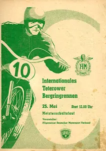 1958-05-25 | Teterow | DDR-Rennplakate | gdr event artwork | gdr programme cover | gdr poster | carsten riede