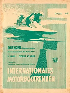 1958-06-01 | Dresden | DDR-Rennplakate | gdr event artwork | gdr programme cover | gdr poster | carsten riede