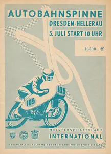 1959-07-05 | Dresden | DDR-Rennplakate | gdr event artwork | gdr programme cover | gdr poster | carsten riede