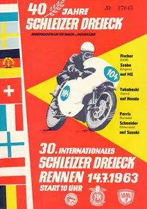 1963-07-14 | Schleiz | DDR-Rennplakate | gdr event artwork | gdr programme cover | gdr poster | carsten riede