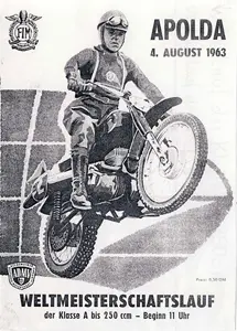 1963-08-04 | Apolda | DDR-Rennplakate | gdr event artwork | gdr programme cover | gdr poster | carsten riede