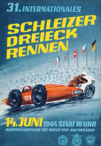 1964-06-14 | Schleiz | DDR-Rennplakate | gdr event artwork | gdr programme cover | gdr poster | carsten riede
