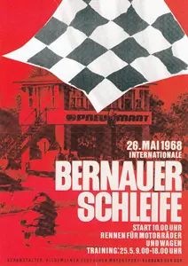 1968-05-26 | Bernau | DDR-Rennplakate | gdr event artwork | gdr programme cover | gdr poster | carsten riede