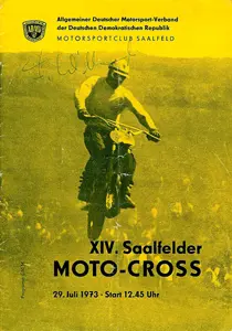 1973-07-29 | Saalfeld | DDR-Rennplakate | gdr event artwork | gdr programme cover | gdr poster | carsten riede