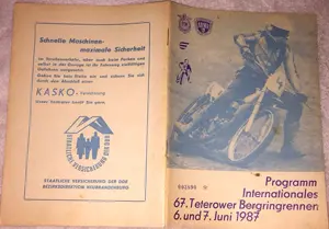1987-06-06 | Teterow | DDR-Rennplakate | gdr event artwork | gdr programme cover | gdr poster | carsten riede