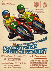 1989-09-24 | Frohburg | DDR-Rennplakate | gdr event artwork | gdr programme cover | gdr poster | carsten riede