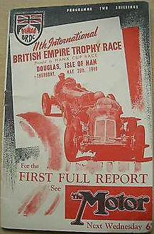 1949-05-26 | British Empire Trophy | Douglas | Formula 1 Event Artworks | formula 1 event artwork | formula 1 programme cover | formula 1 poster | carsten riede