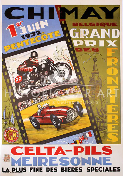 1952-06-01 | Grand Prix Des Frontieres | Chimay | Formula 1 Event Artworks | formula 1 event artwork | formula 1 programme cover | formula 1 poster | carsten riede