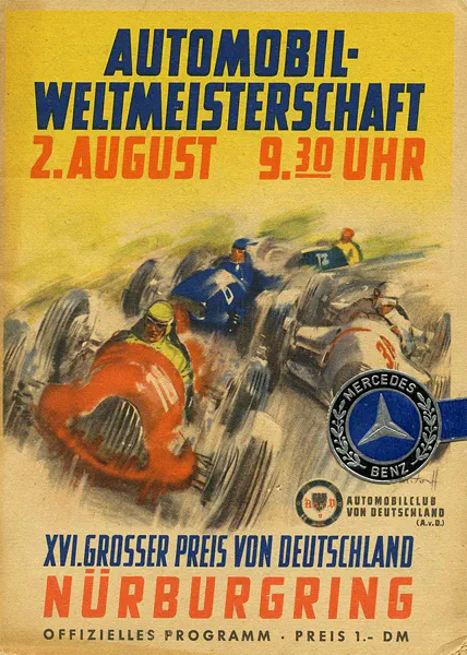 1953-08-02 | Grosser Preis von Deutschland | Nürburgring | Formula 1 Event Artworks | formula 1 event artwork | formula 1 programme cover | formula 1 poster | carsten riede