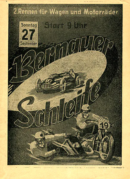 1953-09-27 | Bernau Autobahnschleife | Bernau | Formula 1 Event Artworks | formula 1 event artwork | formula 1 programme cover | formula 1 poster | carsten riede