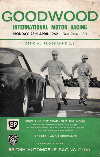 1962-04-23 | Glover Trophy & Lavant Cup | Goodwood | Formula 1 Event Artworks | formula 1 event artwork | formula 1 programme cover | formula 1 poster | carsten riede