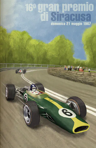 1967-05-21 | Gran Premio Di Siracusa | Siracusa | Formula 1 Event Artworks | formula 1 event artwork | formula 1 programme cover | formula 1 poster | carsten riede