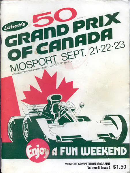 1973-09-23 | Canadian Grand Prix | Mosport | Formula 1 Event Artworks | formula 1 event artwork | formula 1 programme cover | formula 1 poster | carsten riede