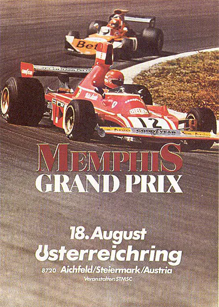 1974-08-18 | Grosser Preis von Österreich | Zeltweg | Formula 1 Event Artworks | formula 1 event artwork | formula 1 programme cover | formula 1 poster | carsten riede