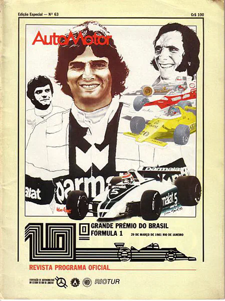 1981-03-29 | Grande Premio Do Brasil | Jacarepagua | Formula 1 Event Artworks | formula 1 event artwork | formula 1 programme cover | formula 1 poster | carsten riede