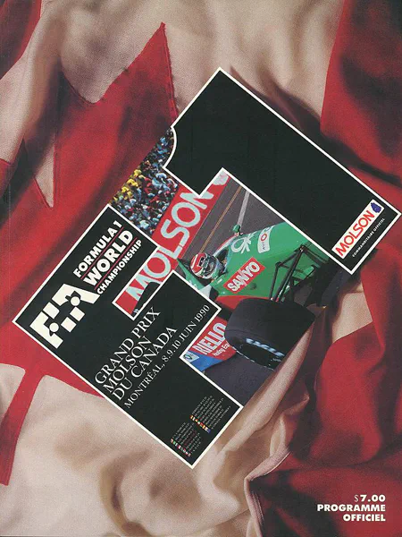 1990-06-10 | Grand Prix Du Canada | Montreal | Formula 1 Event Artworks | formula 1 event artwork | formula 1 programme cover | formula 1 poster | carsten riede