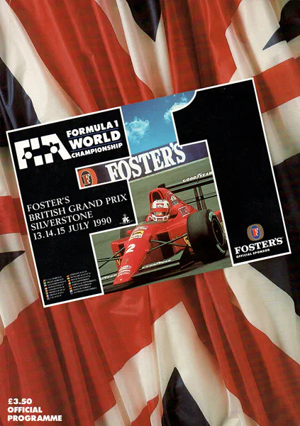 1990-07-15 | British Grand Prix | Silverstone | Formula 1 Event Artworks | formula 1 event artwork | formula 1 programme cover | formula 1 poster | carsten riede