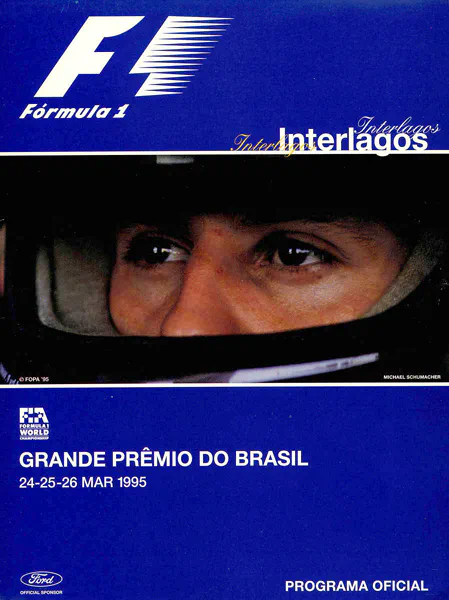 1995-03-26 | Grande Premio Do Brasil | Interlagos | Formula 1 Event Artworks | formula 1 event artwork | formula 1 programme cover | formula 1 poster | carsten riede