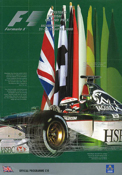 2000-04-23 | British Grand Prix | Silverstone | Formula 1 Event Artworks | formula 1 event artwork | formula 1 programme cover | formula 1 poster | carsten riede