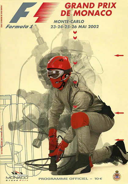 2002-05-26 | Grand Prix De Monaco | Monte Carlo | Formula 1 Event Artworks | formula 1 event artwork | formula 1 programme cover | formula 1 poster | carsten riede
