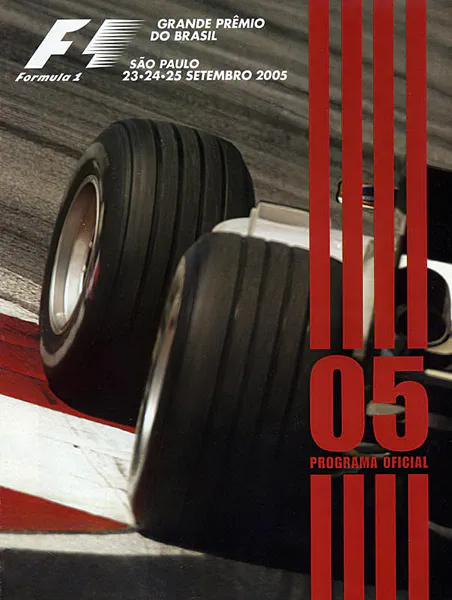 2005-09-25 | Grande Premio Do Brasil | Interlagos | Formula 1 Event Artworks | formula 1 event artwork | formula 1 programme cover | formula 1 poster | carsten riede