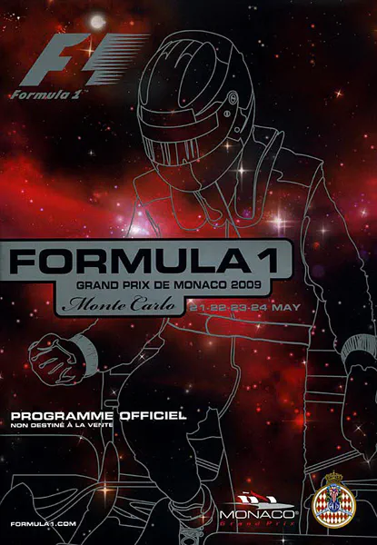 2009-05-24 | Grand Prix De Monaco | Monte Carlo | Formula 1 Event Artworks | formula 1 event artwork | formula 1 programme cover | formula 1 poster | carsten riede