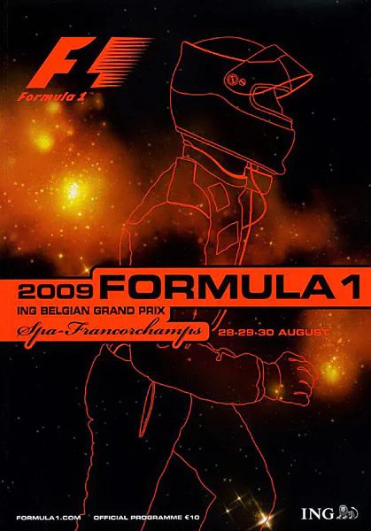 2009-08-30 | Grand Prix De Belgique | Spa-Francorchamps | Formula 1 Event Artworks | formula 1 event artwork | formula 1 programme cover | formula 1 poster | carsten riede