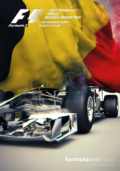2017-08-27 | Grand Prix De Belgique | Spa-Francorchamps | Formula 1 Event Artworks | formula 1 event artwork | formula 1 programme cover | formula 1 poster | carsten riede