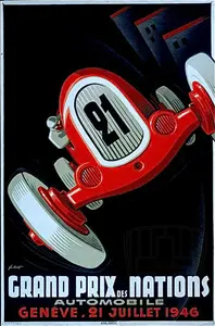1946-07-21 | Grand Prix Des Nations | Geneve | Formula 1 Event Artworks | formula 1 event artwork | formula 1 programme cover | formula 1 poster | carsten riede