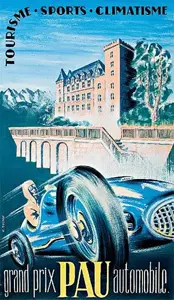 1950-04-10 | Grand Prix De Pau | Pau | Formula 1 Event Artworks | formula 1 event artwork | formula 1 programme cover | formula 1 poster | carsten riede