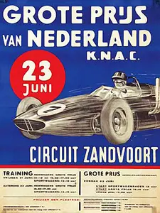 1950-07-23 | Grote Prijs Van Nederland | Zandvoort | Formula 1 Event Artworks | formula 1 event artwork | formula 1 programme cover | formula 1 poster | carsten riede