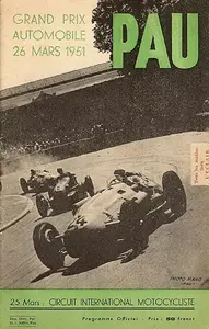 1951-03-26 | Grand Prix De Pau | Pau | Formula 1 Event Artworks | formula 1 event artwork | formula 1 programme cover | formula 1 poster | carsten riede