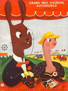 1952-06-22 | Grand Prix De Belgique | Spa-Francorchamps | Formula 1 Event Artworks | formula 1 event artwork | formula 1 programme cover | formula 1 poster | carsten riede