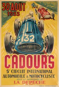 1953-08-30 | Circuit De Cadours | Cadours | Formula 1 Event Artworks | formula 1 event artwork | formula 1 programme cover | formula 1 poster | carsten riede