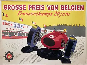 1954-06-20 | Grand Prix De Belgique | Spa-Francorchamps | Formula 1 Event Artworks | formula 1 event artwork | formula 1 programme cover | formula 1 poster | carsten riede