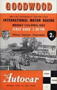 1955-04-11 | Glover Trophy | Goodwood | Formula 1 Event Artworks | formula 1 event artwork | formula 1 programme cover | formula 1 poster | carsten riede
