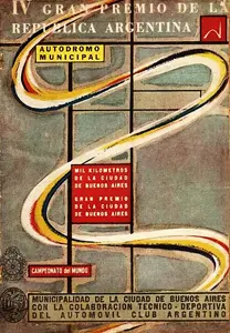 1956-01-22 | Gran Premio De La Republica Argentina | Buenos Aires | Formula 1 Event Artworks | formula 1 event artwork | formula 1 programme cover | formula 1 poster | carsten riede