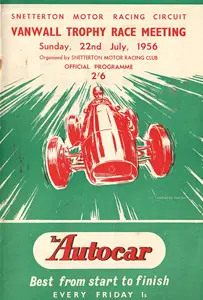 1956-07-22 | Vanwall Trophy | Snetterton | Formula 1 Event Artworks | formula 1 event artwork | formula 1 programme cover | formula 1 poster | carsten riede