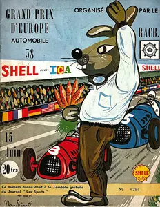 1958-06-15 | Grand Prix De Belgique | Spa-Francorchamps | Formula 1 Event Artworks | formula 1 event artwork | formula 1 programme cover | formula 1 poster | carsten riede