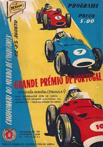 1959-08-23 | Grande Premio Automovel De Portugal | Monsanto | Formula 1 Event Artworks | formula 1 event artwork | formula 1 programme cover | formula 1 poster | carsten riede