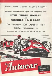 1959-10-10 | Silver City Trophy | Snetterton | Formula 1 Event Artworks | formula 1 event artwork | formula 1 programme cover | formula 1 poster | carsten riede