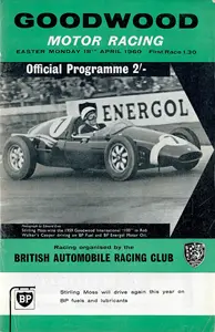 1960-04-18 | Glover Trophy | Goodwood | Formula 1 Event Artworks | formula 1 event artwork | formula 1 programme cover | formula 1 poster | carsten riede