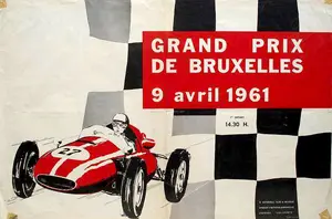 1961-04-09 | Grand Prix De Bruxelles | Bruxelles | Formula 1 Event Artworks | formula 1 event artwork | formula 1 programme cover | formula 1 poster | carsten riede